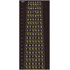 Guitar Neck Fretboard Map with Removable Vinyl Stickers