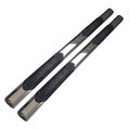 4in Oval Straight w/Step Pads Step Nerf Bar for 2004-2019 Nissan Titan Crew Cab
