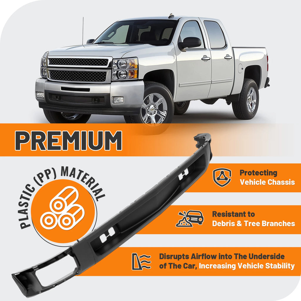 Front Bumper Lower Valance Air Deflector for Chevy Silverado 1500 (2007–2013)