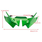 Front Downforce Spoiler Extension for Kawasaki Z650 (2021–2024) Dark Green