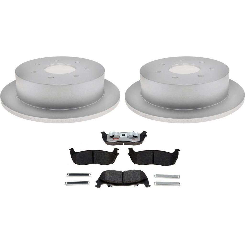 Set of 2 Brake Disc and Pad Kits for Ford F150 (Rear)