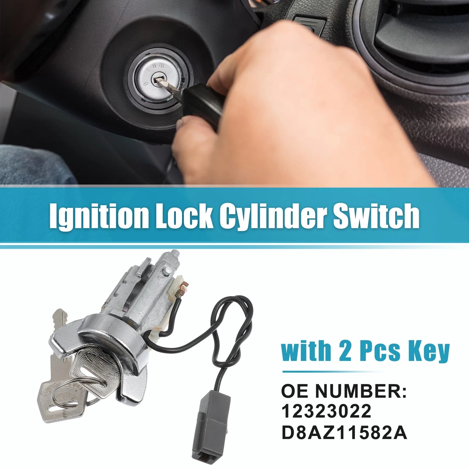 Ignition Lock Cylinder Switch Assembly for Ford Bronco 