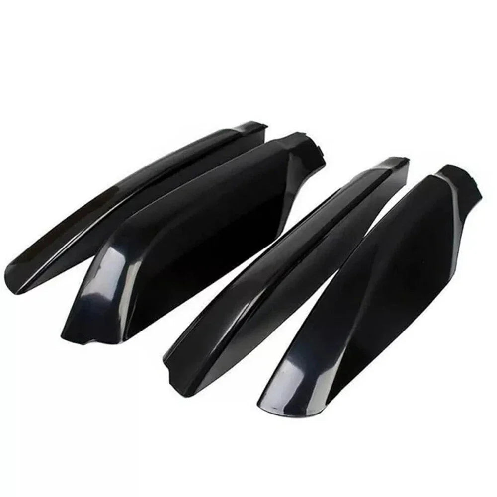 4 x Glossy Black Roof Rack Rail End Cover Caps for Toyota Prado (2010-2018)
