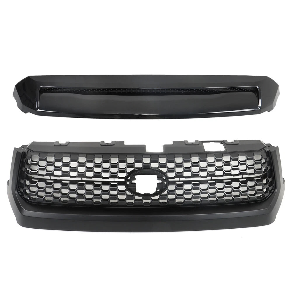 Set of 2 Front Grille & Hood Bulge Moldings for Toyota Tundra (2014–2020)