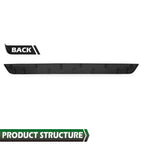 Tailgate Liftgate Trim for Toyota RAV4 (2019–2022) Black Molding