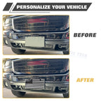 American Front Flag License Plate Vanity Embossed Silver for Universal Fit (-)