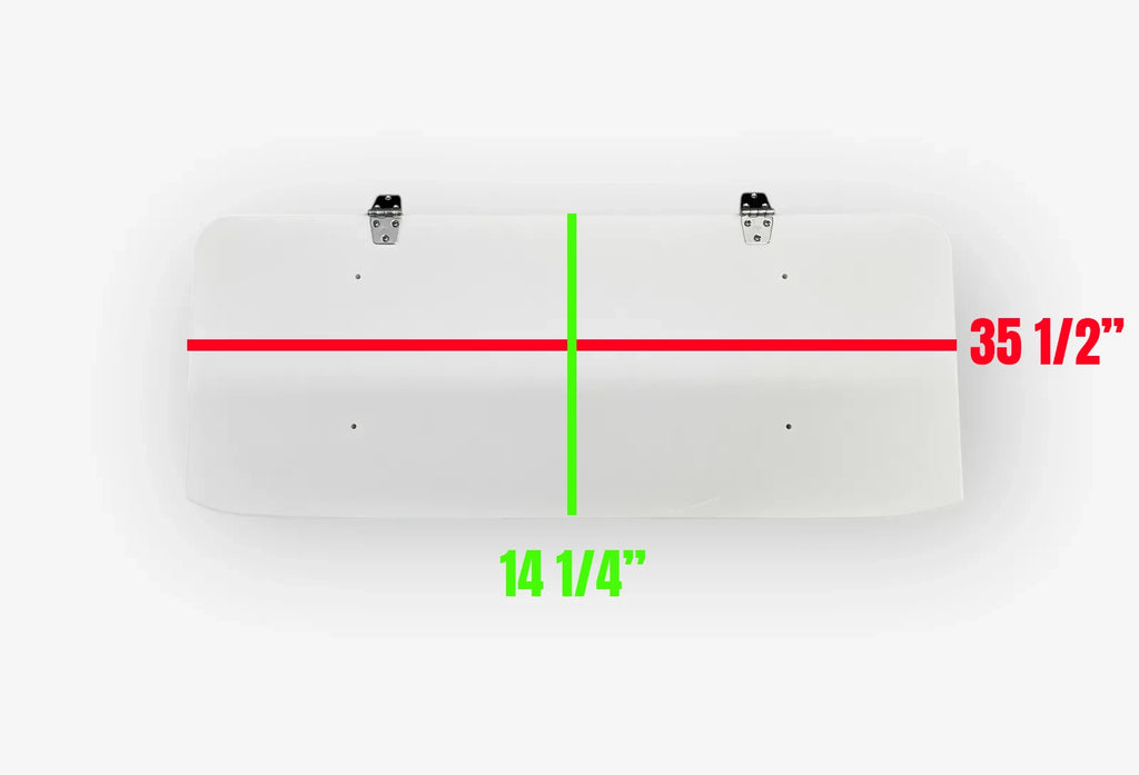 Console Seat Lid for Proline Boats 2500 WA (35.5in x 14.25in)
