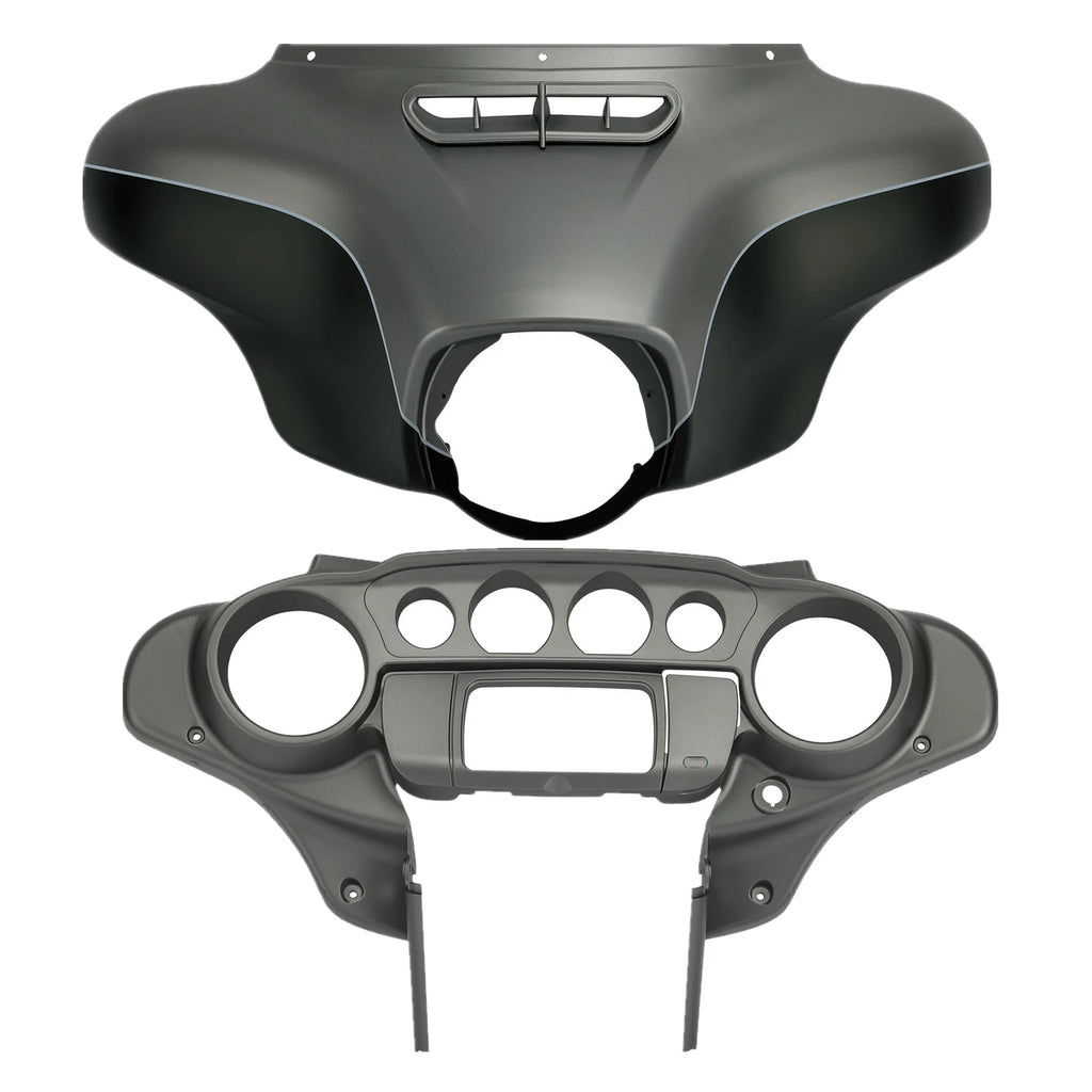 Inner Outer Fairing for Harley Street Tri Glide (2014–2023) Charcoal Denim/Black Denim