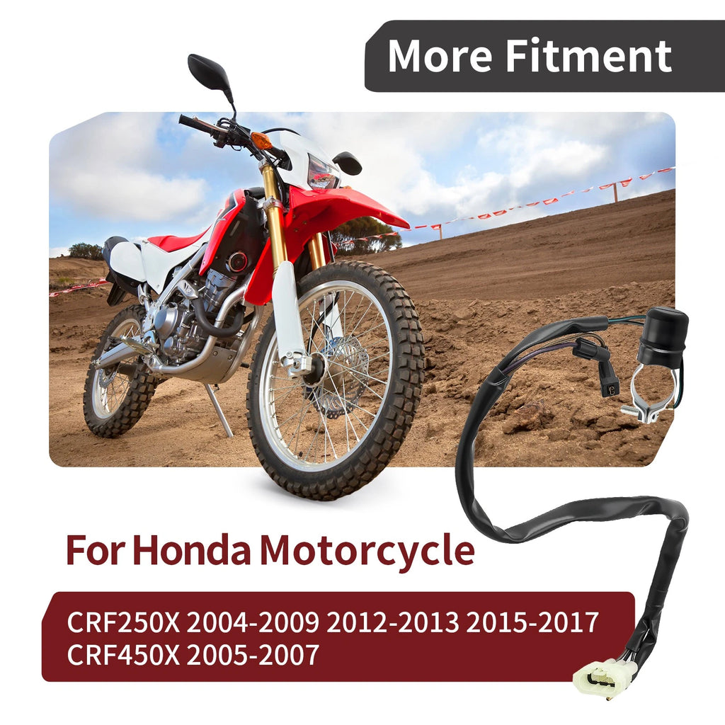 Engine Stop Kill Button Switch for Honda CRF250X CRF450X (2004–2017)