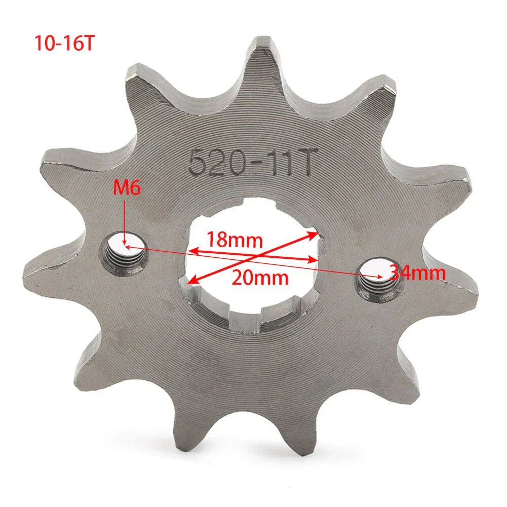 16T Front Sprocket Cog for 125cc-250cc Dirt Pit Bike ATV Go Kart