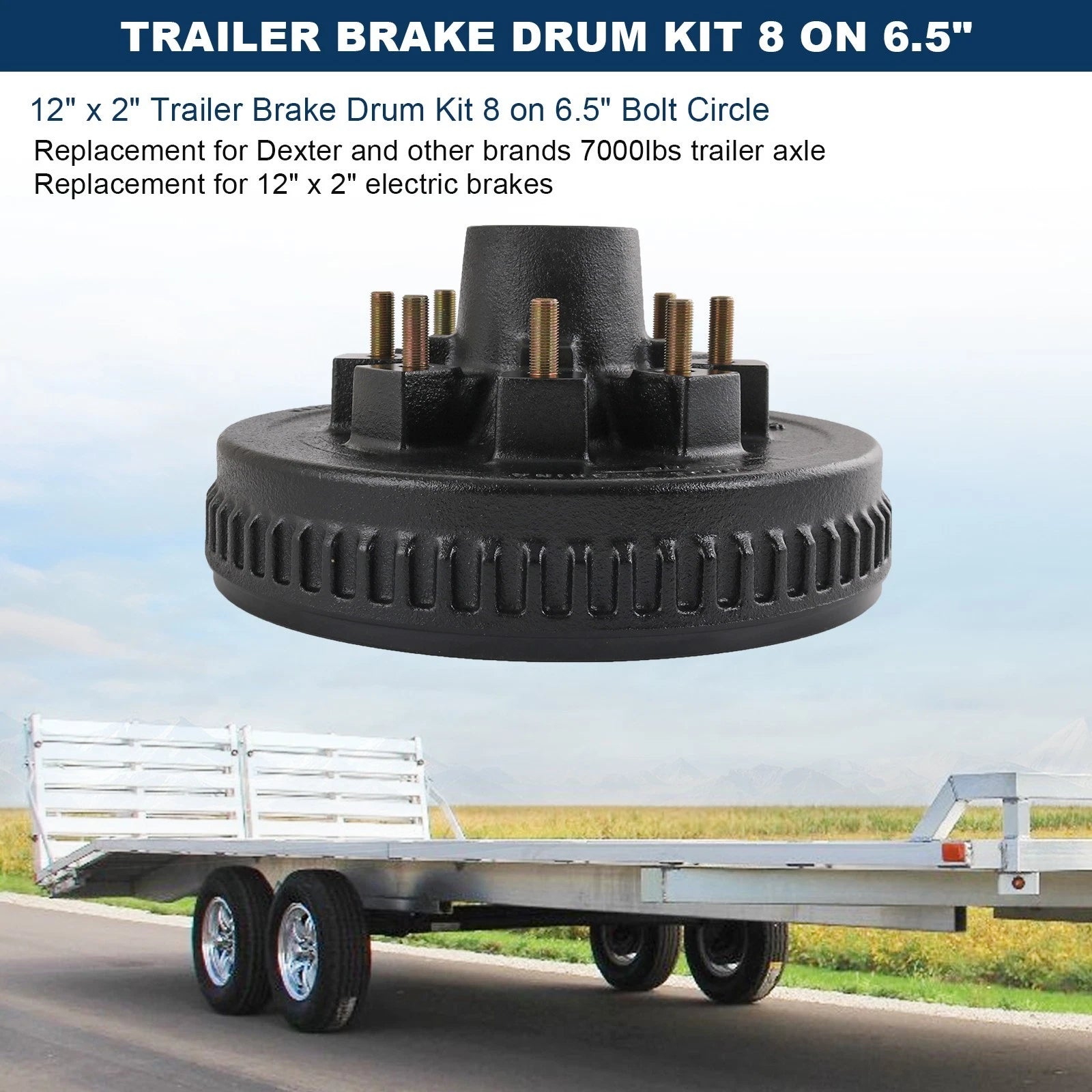 Hub Drum Kits for 7 Electric Brake (12" x 2")