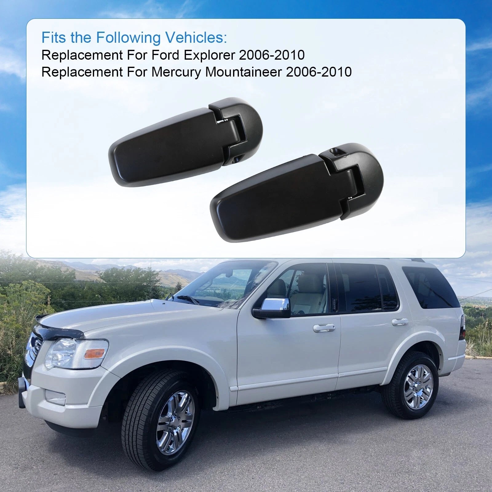 Set of 2 Rear Lift Gate Glass Window Hinges for Ford Explorer