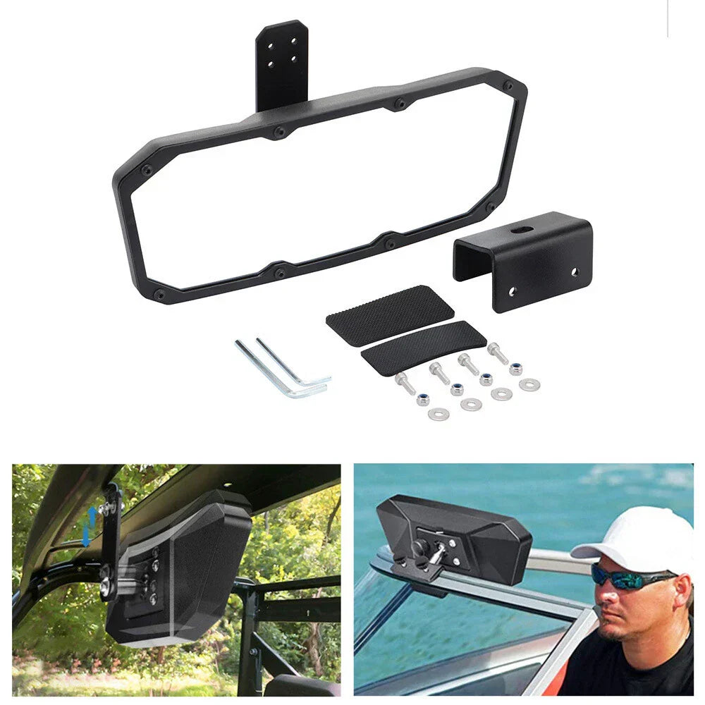 Wide Angle Rearview Mirror for UTV Vehicle & Boat