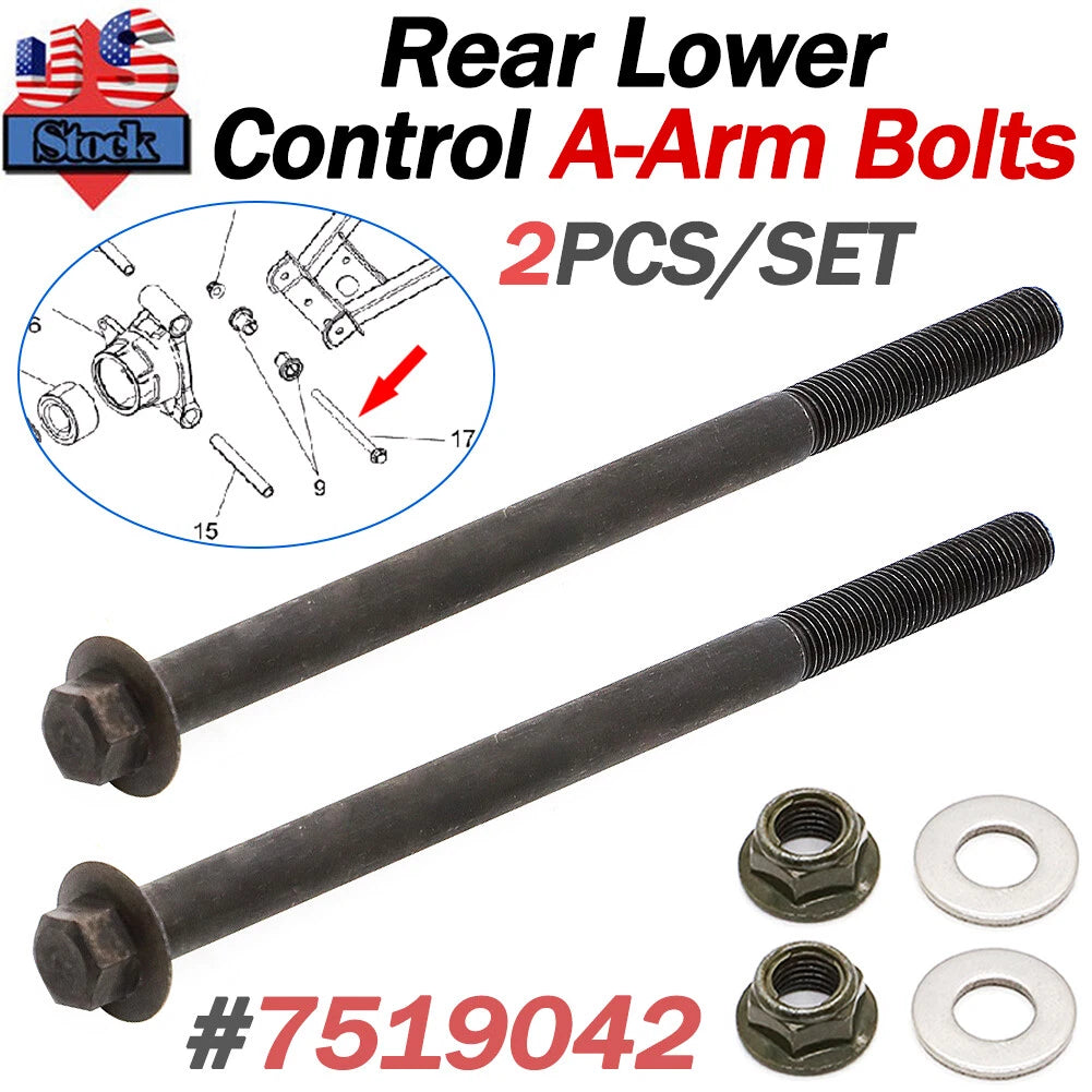 Rear Lower Control A-Arm Bolts 7519042 for Polaris ACE Ranger RZR (2014–2021)