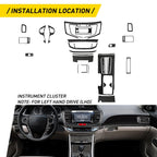 31Pcs Carbon Fiber Interior Trim Kit for Honda Accord (2013–2017)