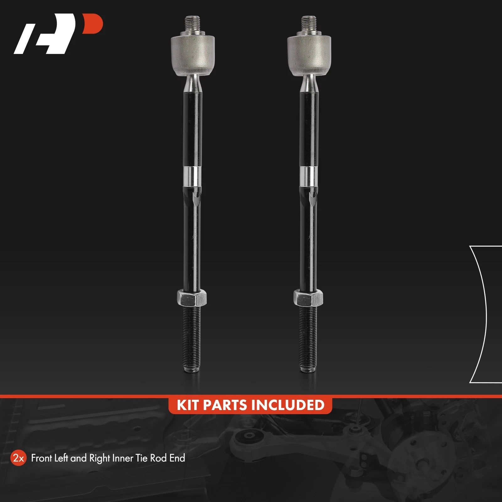 2X Front Inner Tie Rod End for Ford Escape (2013-2019)