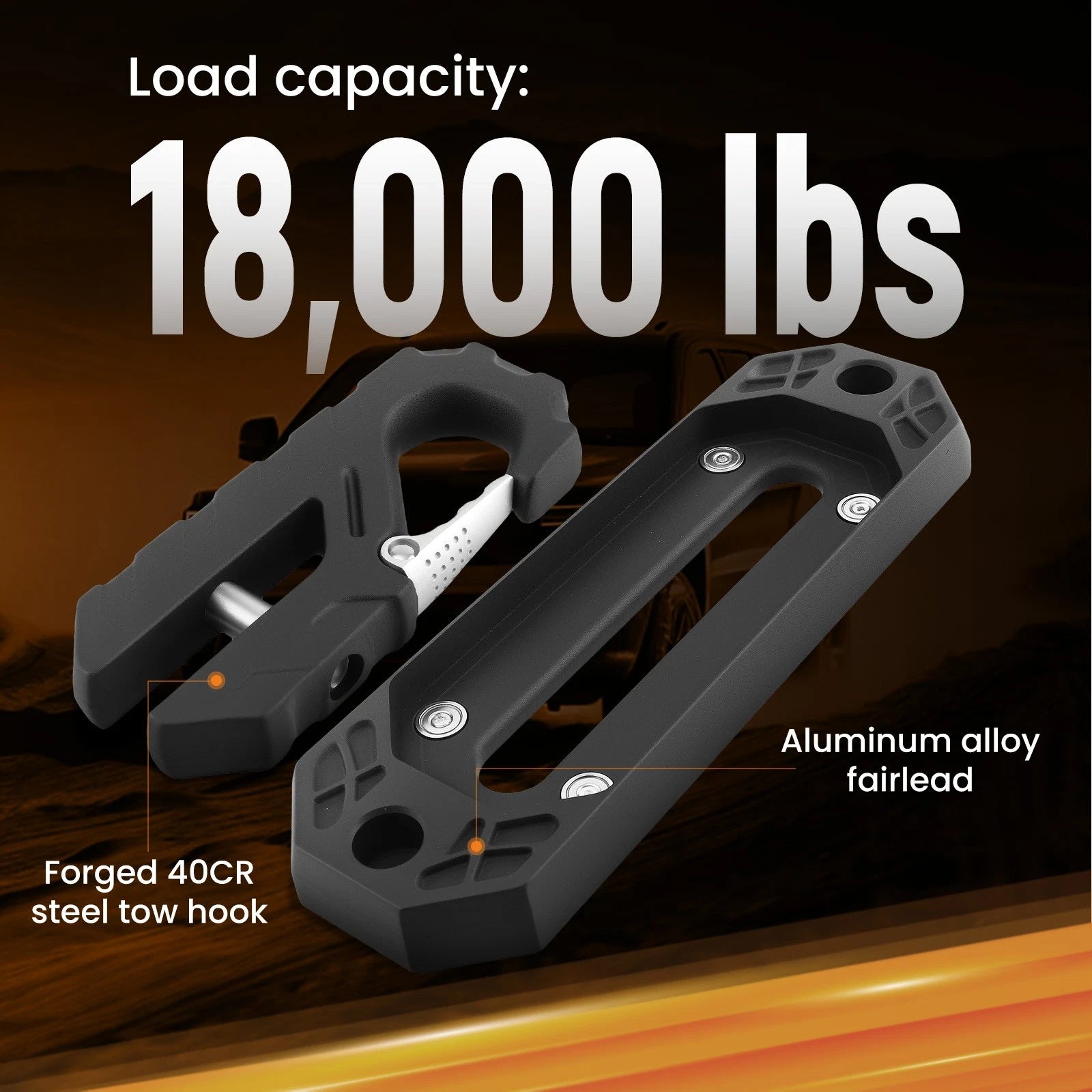 Winch Mount Kit for Universal Vehicles (6061 Aluminum, 40cr Steel)