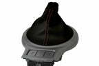 Leather Manual Shift Boot Cover for Subaru BRZ Scion GRS Toyota (2013–2020) Red Stitch