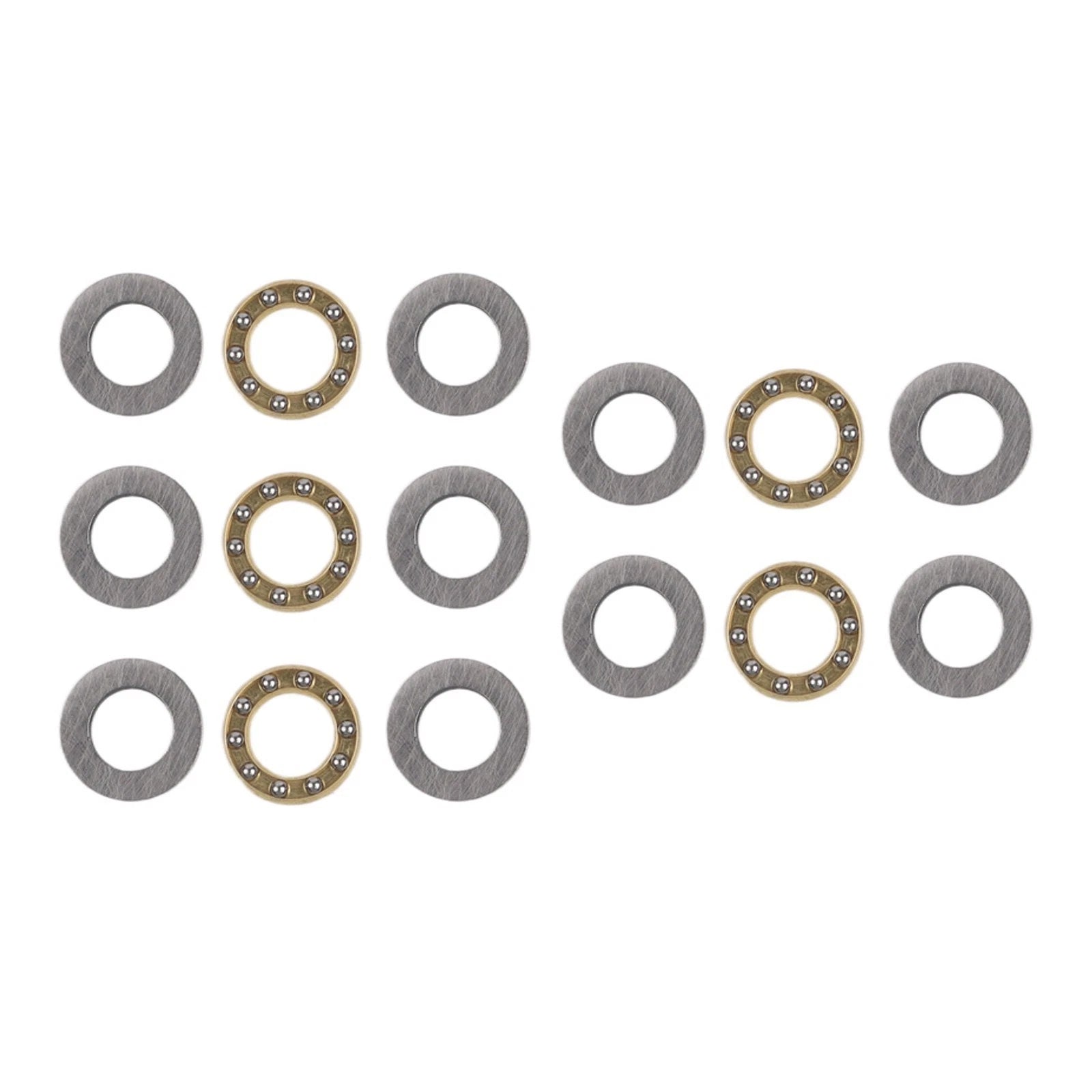 Set of 5 Miniature Axial Ball Bearings F8144M 8x14x4mm for Tools