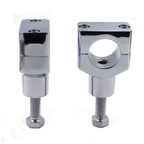 CNC Chrome Handlebar Riser Clamp for Harley Cruisers (1.25", 31.25mm)