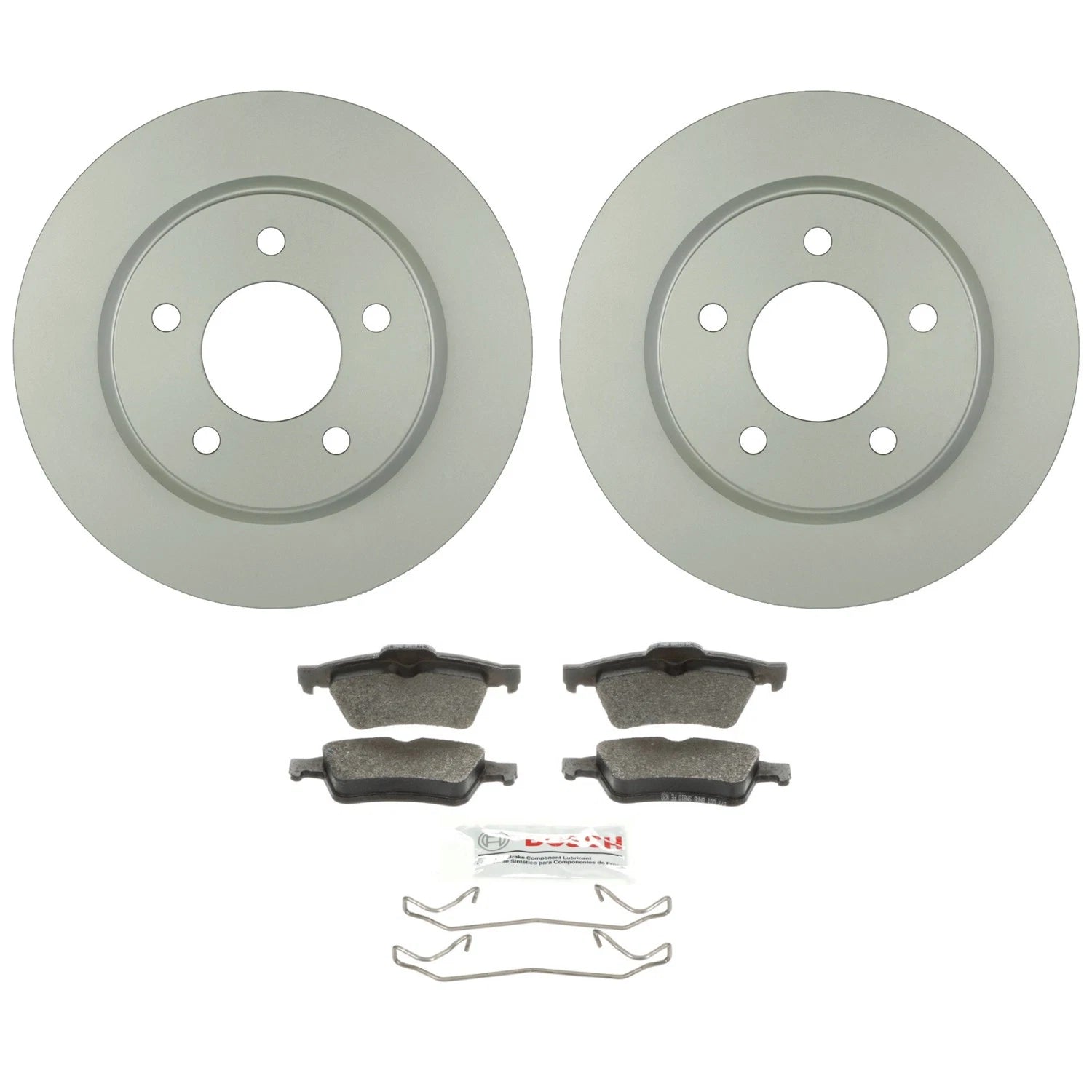 Bosch Rear Disc Brake Rotors & Ceramic Pads Kit for Mazda 3 (2009)