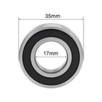 Set of 5 Deep Groove Ball Bearings 6003-2RS 17x35x10mm Double Sealed Chrome