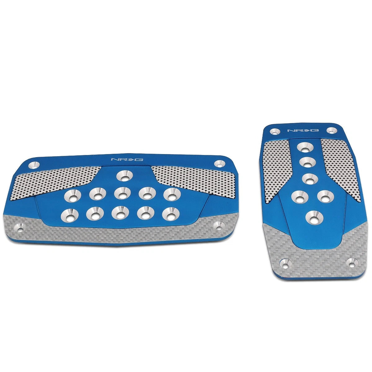 NRG Innovations PDL-450BL Aluminum AT Foot Pedal Cover Plates for