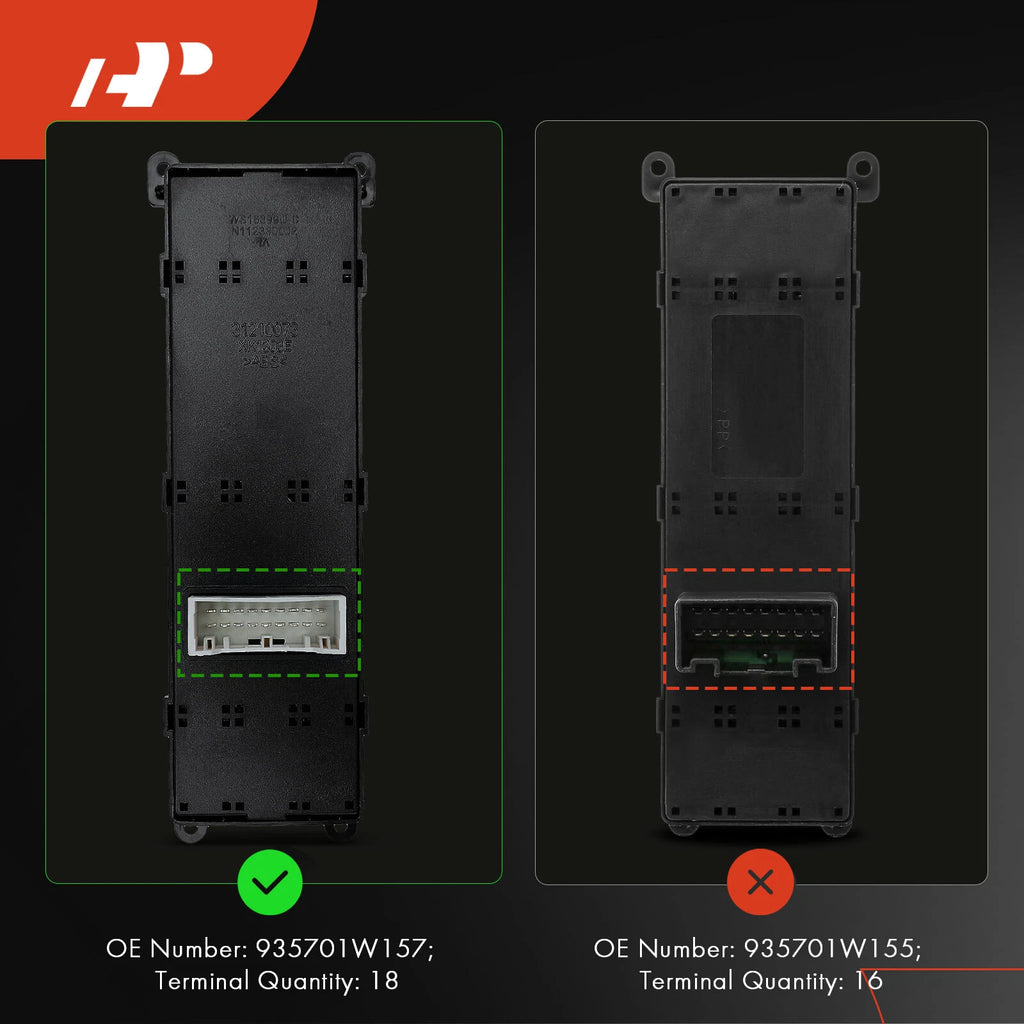 Front Left Power Window Switch for Kia Rio (2012-2017)