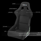 NRG Innovations Racing Bucket Seat Large Size RSC-302CF-GN for Universal (2010–2023)