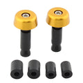 Handlebar Grips & End Caps for Universal Motorcycle (0.5in/12.7MM) Gold