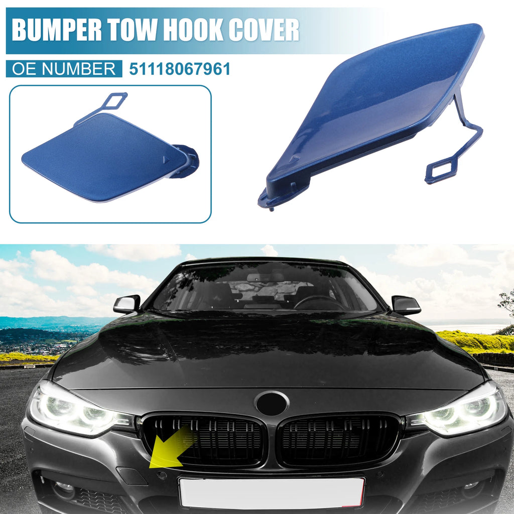 Tow Hook Cover for BMW 3 Series (2013–2018) 51118067961 Blue