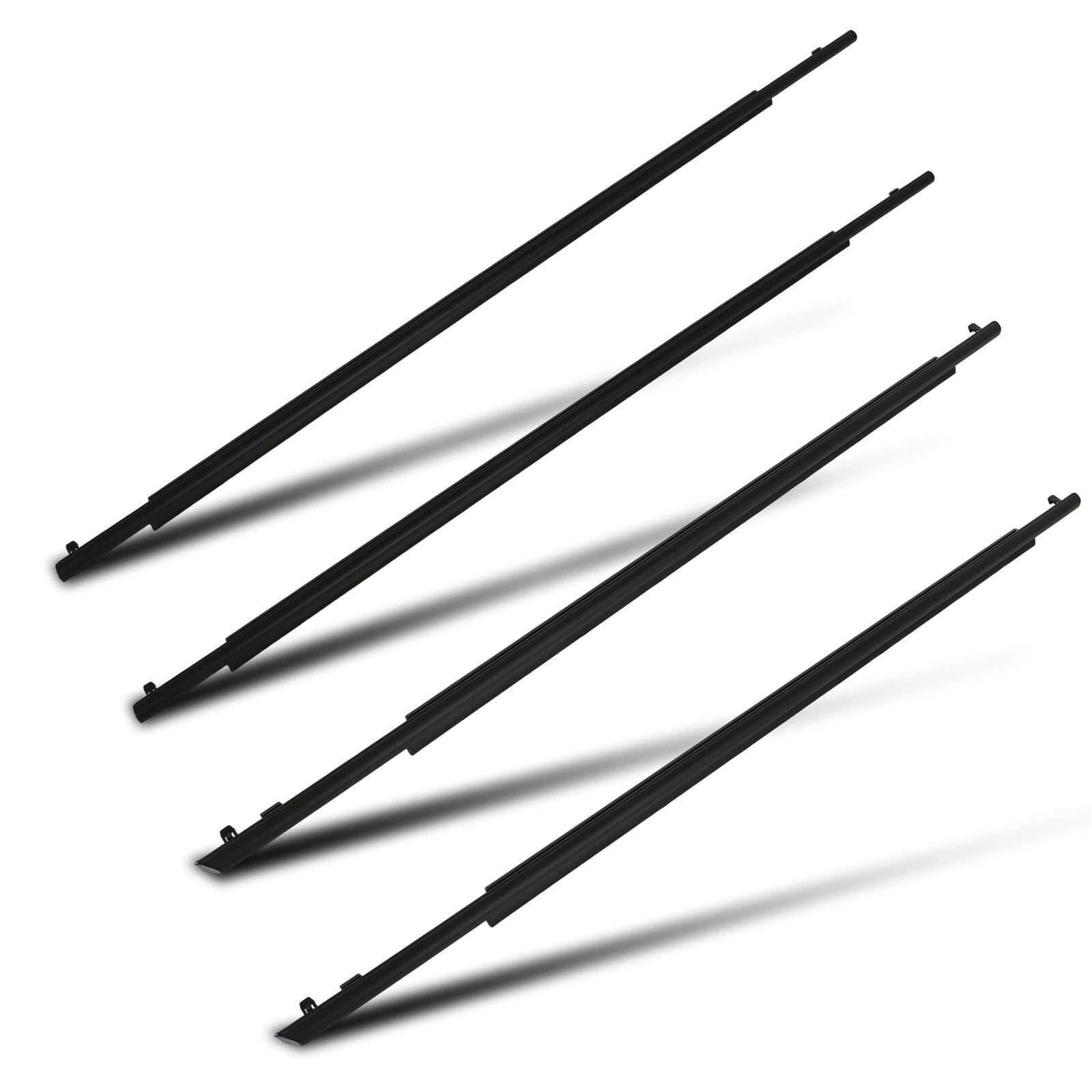 Set of 4 Weatherstrip Door Window Seal Belt Moulding for Toyota Prius (2010–2015)