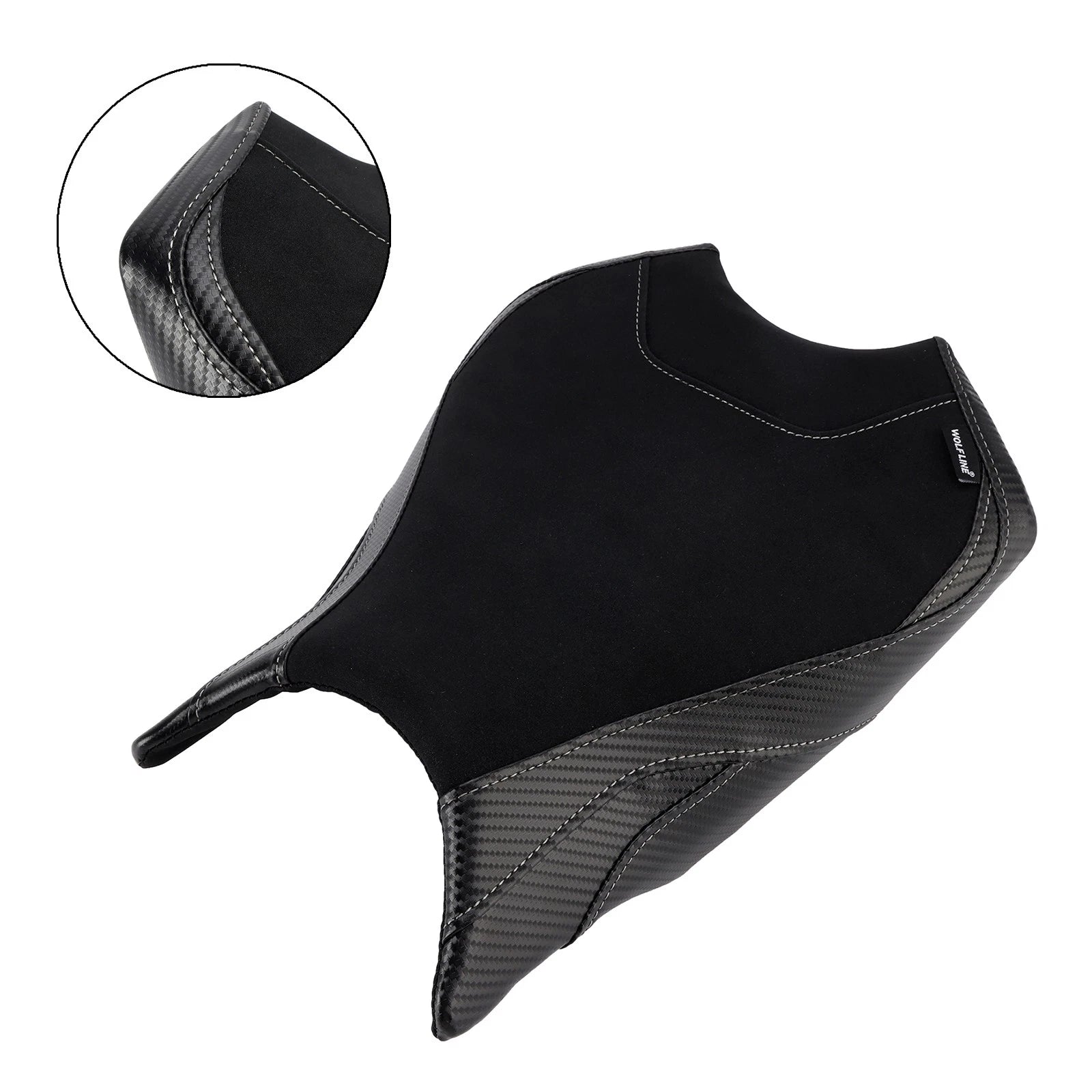 Front Raider Seat Driver Cushion PU Fit Black for Honda CBR250RR (2017–2024)