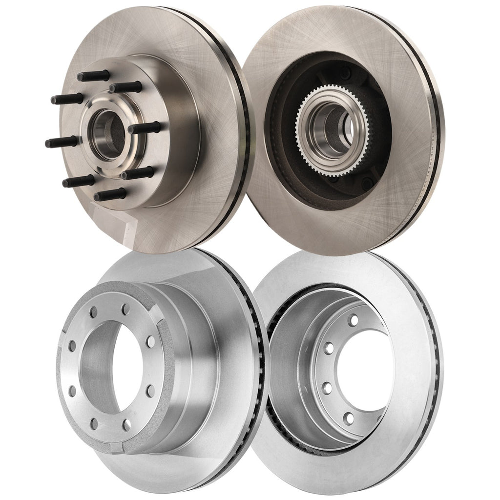 Front & Rear Brake Disc Rotors for Ford F250 F350 Super Duty