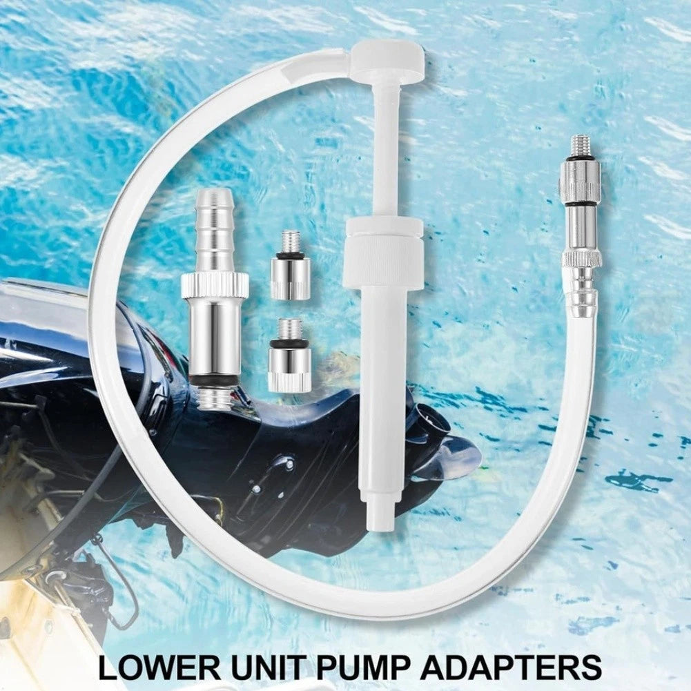 6 Piece Marine Grade Aluminum Oil Pump Adapter Kit 3/8 Swivel 8mm 10mm