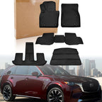 Set of 2 Floor Mats & Rear Cargo Liner Black for Mazda CX-90 (2024–2025)