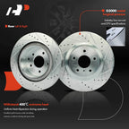 Set of 4 Drilled Brake Rotors for Nissan 350Z (2003–2008)