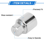 Type H Wheel Lock Lugnut Antitheft Screw Nut Removal Key Socket for Skoda VW 
