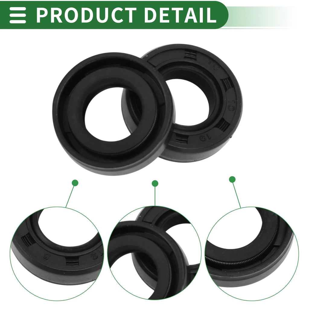Oil Seal   - NBR Rubber 10x19x5mm High Pressure
