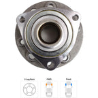 Wheel Hubs for Saab 9-5 (2002–2009) Front LH & RH 5 Lug with Bearing
