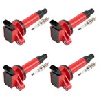 4X Ignition Coils + Spark Plugs for Pontiac Vibe 1.8L (2003–2008)