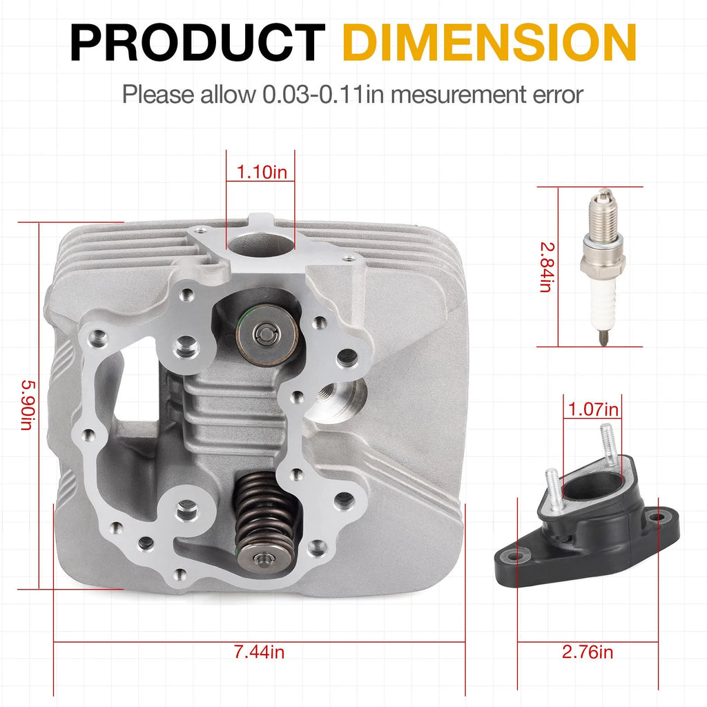 Cylinder Head Valves Seals Top End Motor Kit for Honda TRX250 (2002–2014)
