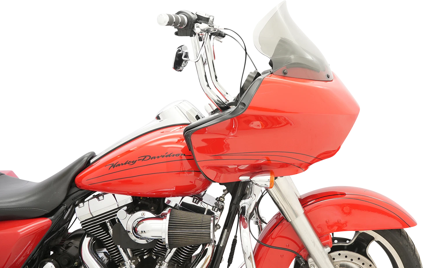 12" Tinted Flare Windshield for Harley-Davidson FLTR (KWW-01-0620-T)