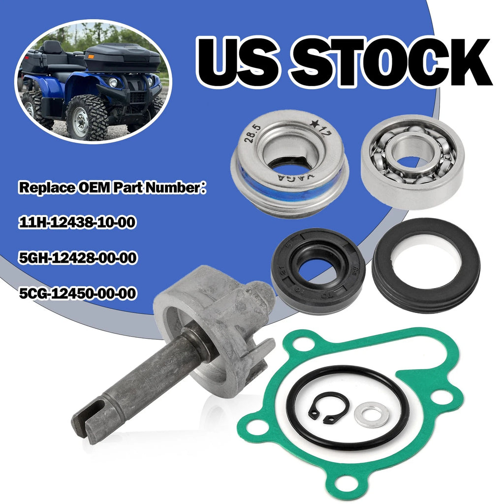 Water Pump Rebuild Kit for Yamaha Kodiak 400 (2000–2006) - Impeller, Shaft, Seal, Gasket