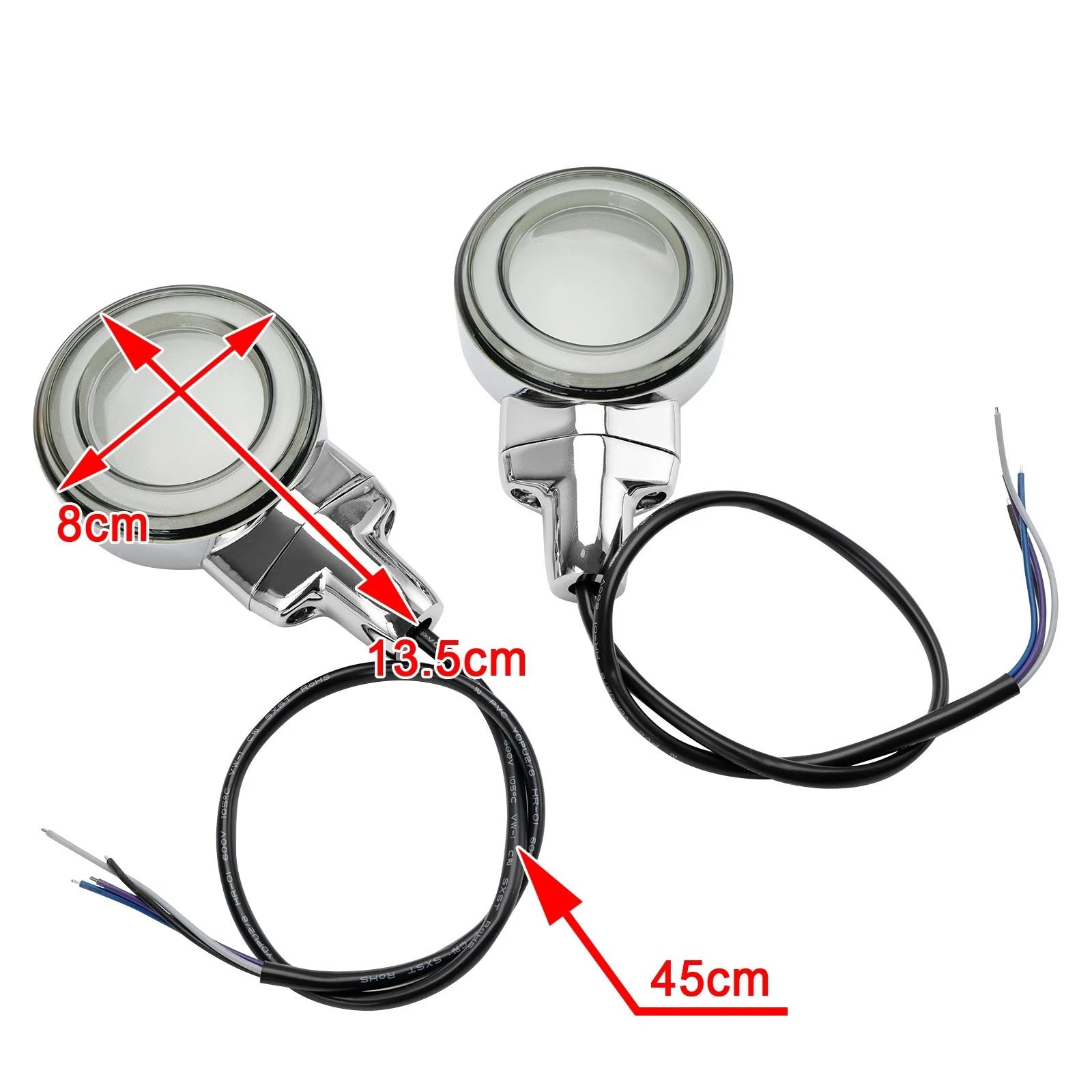 LED Flat Front Turn Signal Light for Harley Heritage Softail Classic (1999–2023)