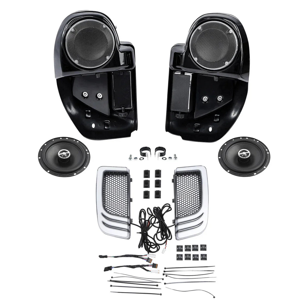 Vented Fairings & 6.5" Speakers Turn Signals for Harley Touring (2014-2024)
