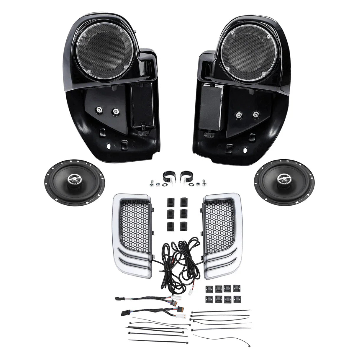 Vented Fairings & 6.5" Speakers Turn Signals for Harley Touring (2014-2024)