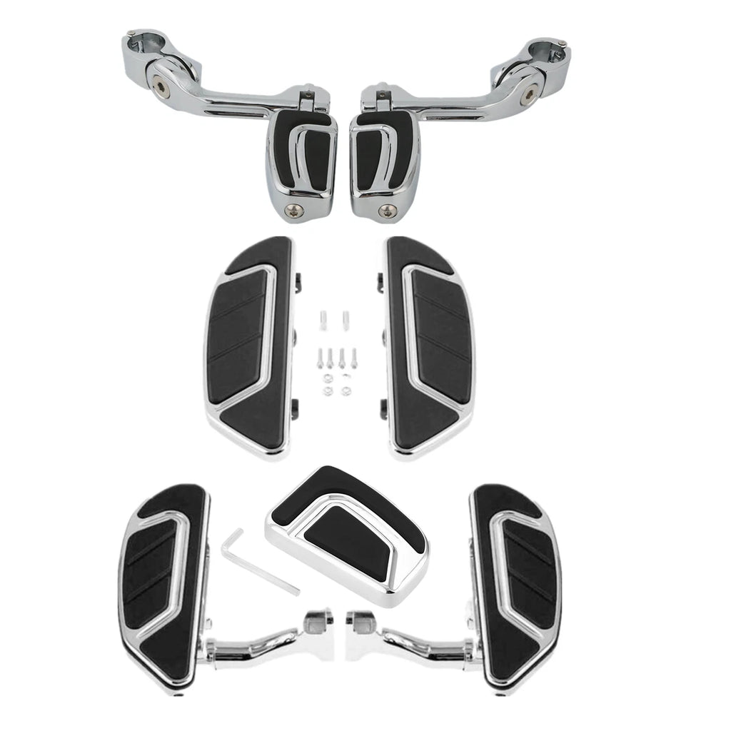 Driver Passenger Floorboard Brake Pedal Pegs for Harley Touring Road Glide (1993–Up)