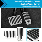 Aluminum Foot Pedal Pads Cover for Tesla Model Y Model 3 (2020–2023)
