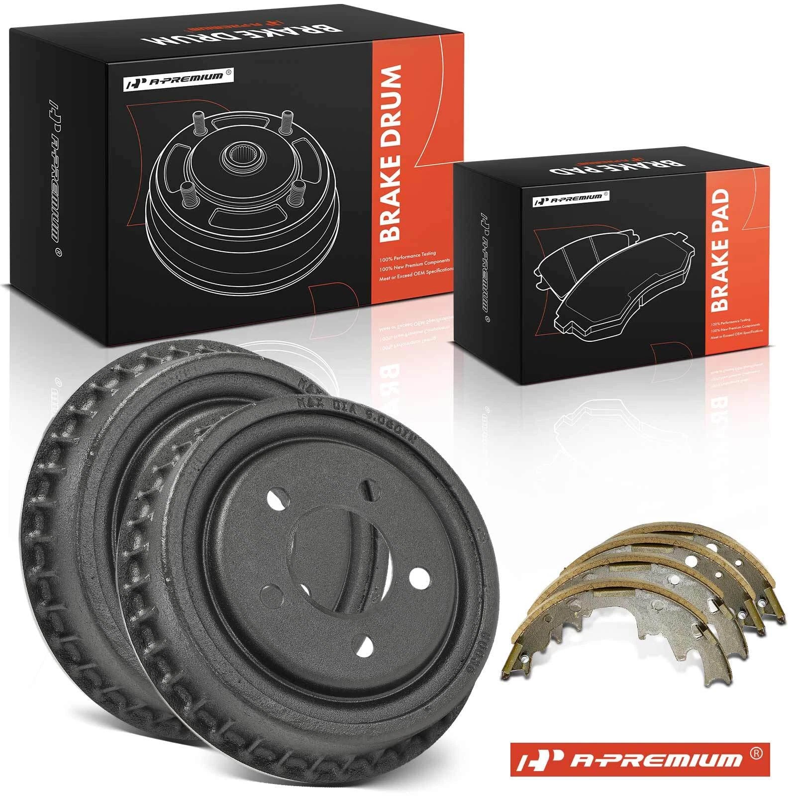 Rear Brake Drums & Ceramic Brake Shoes for Mazda B4000 & Ford Ranger (1998–2010)
